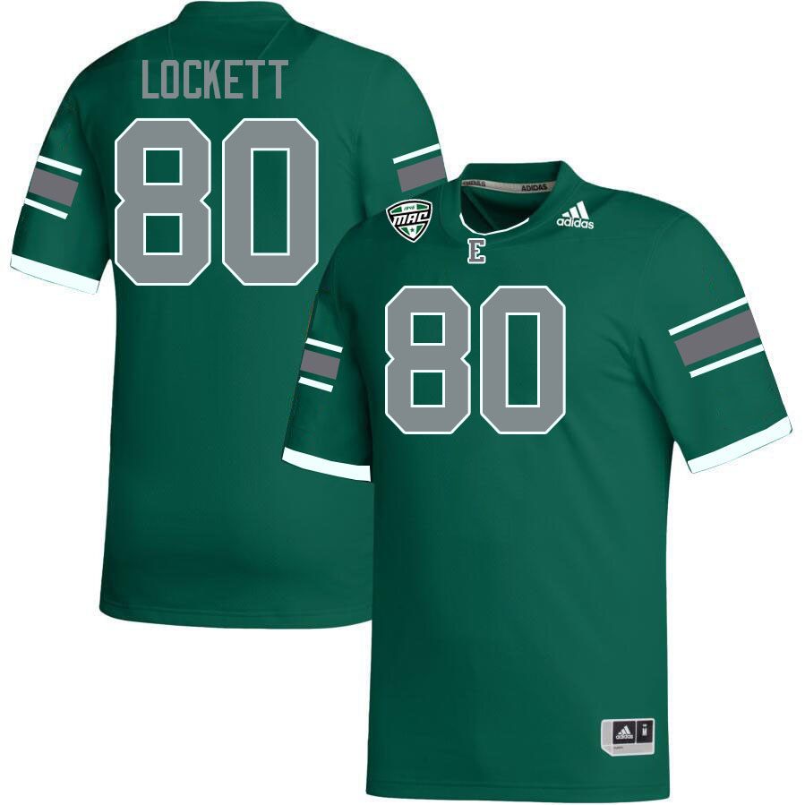 Eastern Michigan Eagles #80 Tyree Lockett College Football Jerseys Stitched Sale-Green